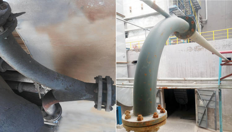 KU酷游官网牌耐磨陶瓷输灰管道的乐成案例