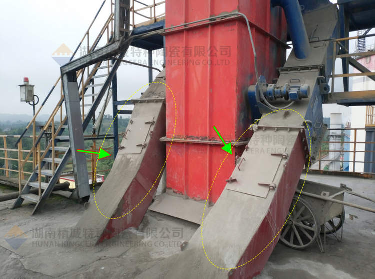 KU酷游官网特瓷牌耐磨陶瓷内衬下料溜槽