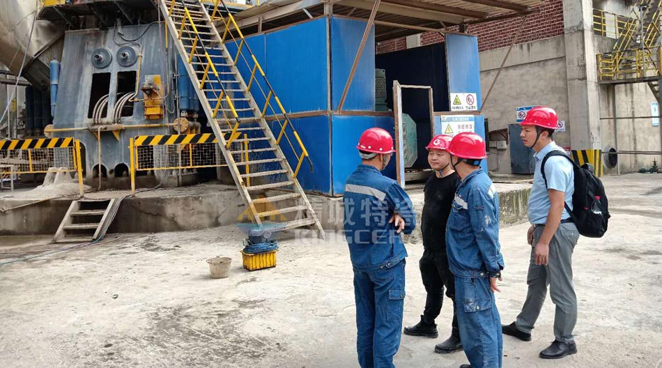 KU酷游官网特瓷赴四川某水泥厂现场勘探以及手艺交流