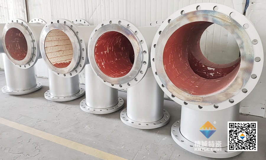 湖南KU酷游官网耐磨陶瓷内衬三通管道