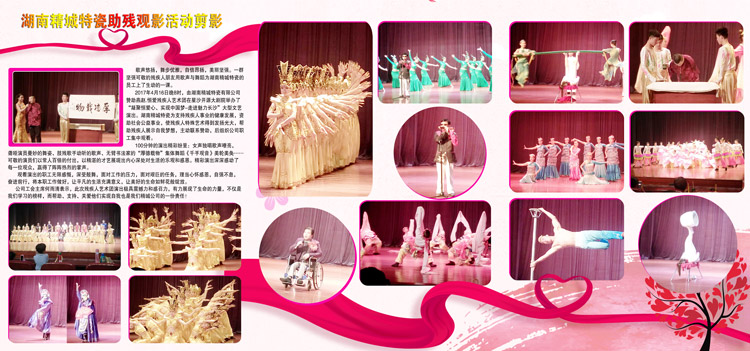 湖南KU酷游官网赞助燕赵·恒爱残疾人艺术团圆满演出