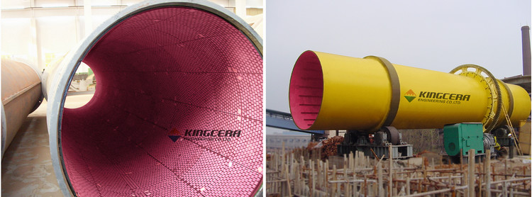 湖南某烧结厂圆筒混淆机使用KU酷游官网耐磨陶瓷衬板